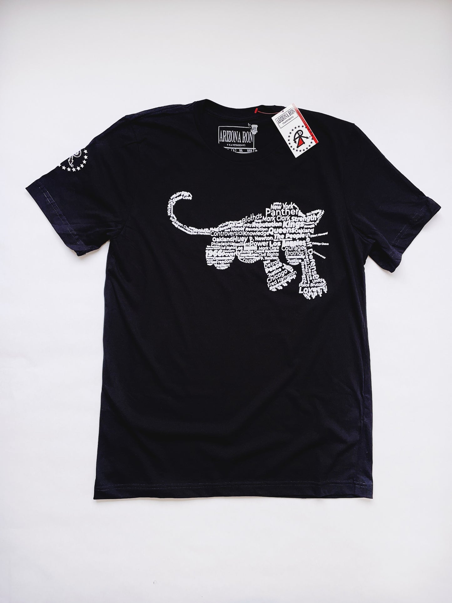 Black "Panther Aura" plush short sleeve