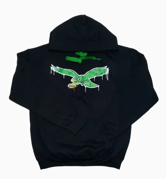 Arizona Ron Black Eagles Drip Hoodie